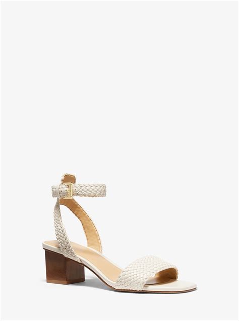 michael kors petra ankle strap sandals|Petra Woven Mid Sandal .